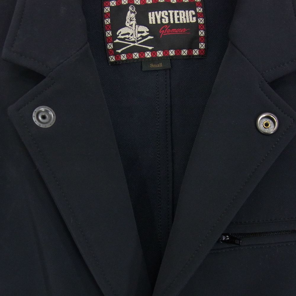 HYSTERIC GLAMOUR ヒステリックグラマー 0261AJ02 ナイロン テーラード ジャケット ブラック系 S【中古】