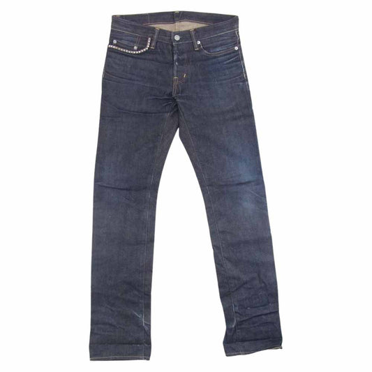 HYSTERIC GLAMOUR ヒステリックグラマー 0233AP12 RAW デニム スリムストレート パンツ インディゴブルー系 29【中古】
