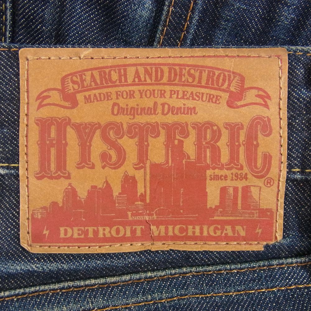 HYSTERIC GLAMOUR ヒステリックグラマー 0233AP12 RAW デニム スリムストレート パンツ インディゴブルー系 29【中古】