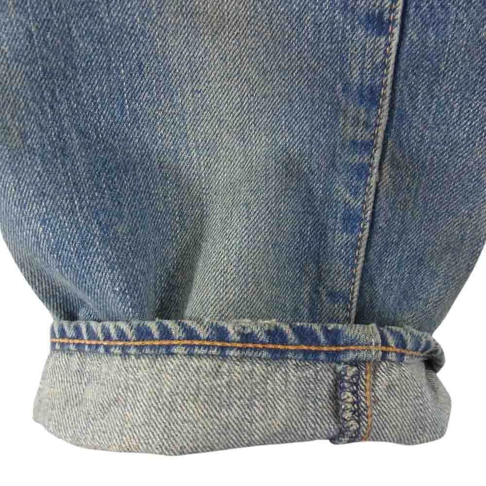 HYSTERIC GLAMOUR ヒステリックグラマー 0213AP13 RW CLASH加工 デニム ストレートPT パンツ インディゴブルー系 28【中古】