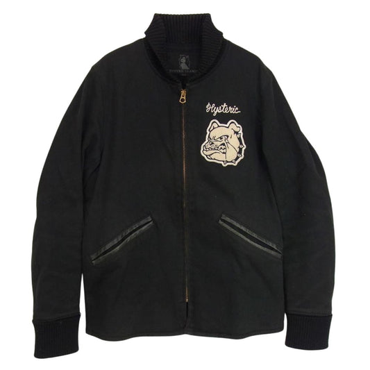 HYSTERIC GLAMOUR ヒステリックグラマー 0221AB04 ブルドック ワッペン ジャケット ブルゾン ブラック系 S【中古】