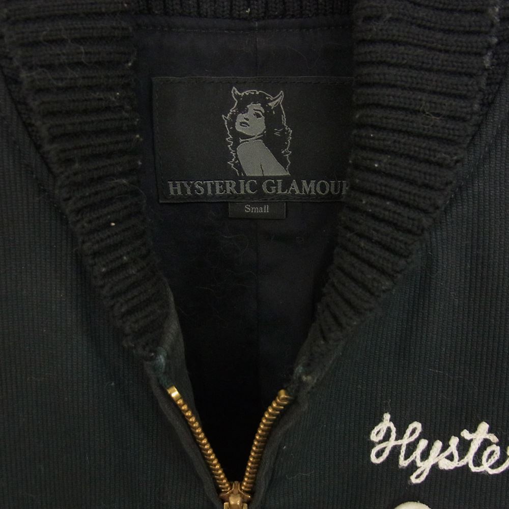 HYSTERIC GLAMOUR ヒステリックグラマー 0221AB04 ブルドック ワッペン ジャケット ブルゾン ブラック系 S【中古】