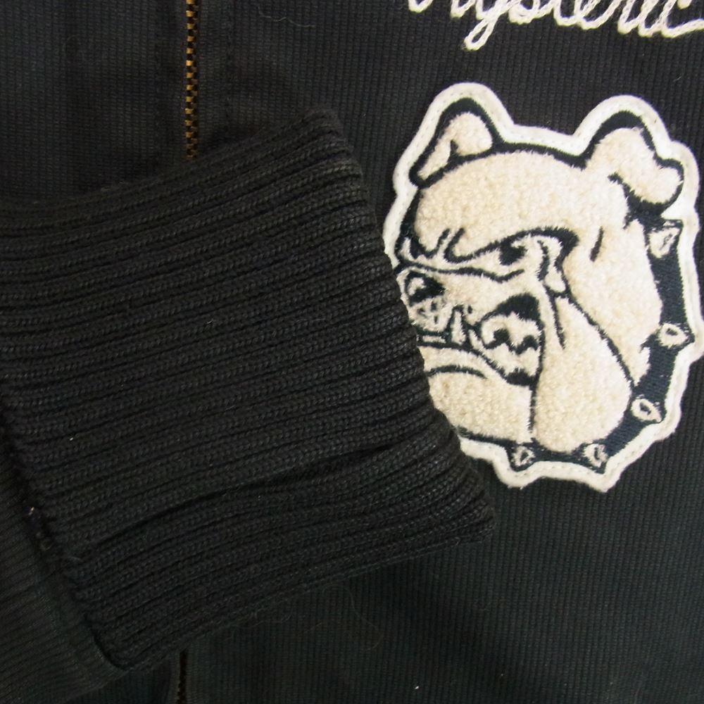 HYSTERIC GLAMOUR ヒステリックグラマー 0221AB04 ブルドック ワッペン ジャケット ブルゾン ブラック系 S【中古】