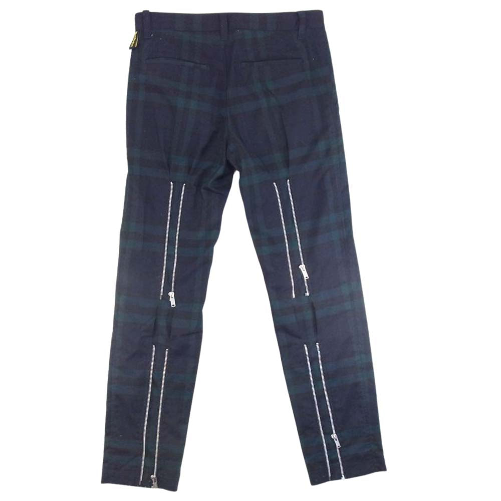 HYSTERIC GLAMOUR ヒステリックグラマー 02181AP02 ジップ スラックス ボンテージ パンツ　 ネイビー系 S【中古】