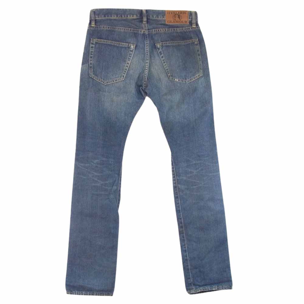 HYSTERIC GLAMOUR ヒステリックグラマー 0224AP08 VCR加工 デニム ストレート パンツ インディゴブルー系 28【中古】