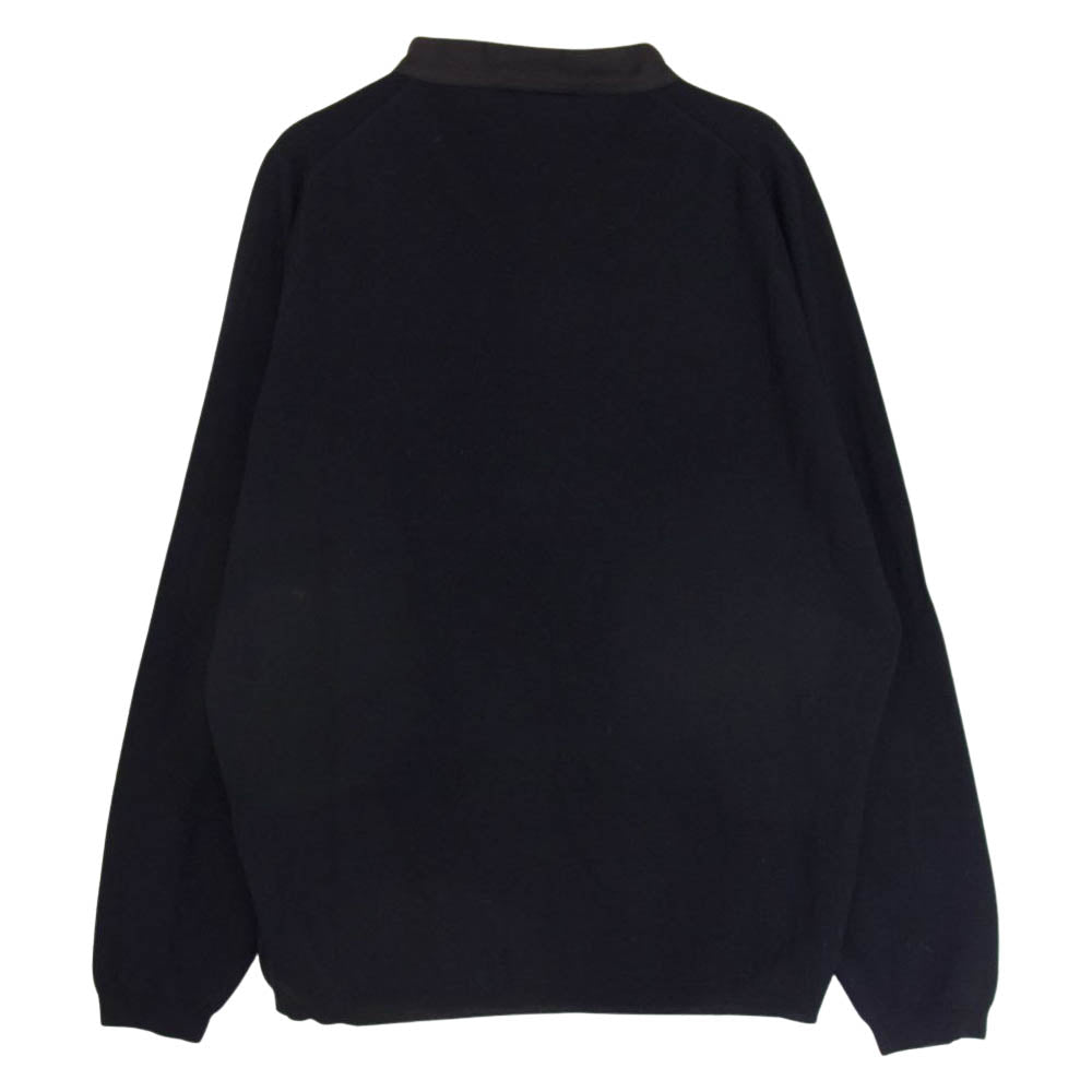JOHN SMEDLEY ジョンスメドレー スタンドカラー ニット ポロ ネイビー系 M【中古】