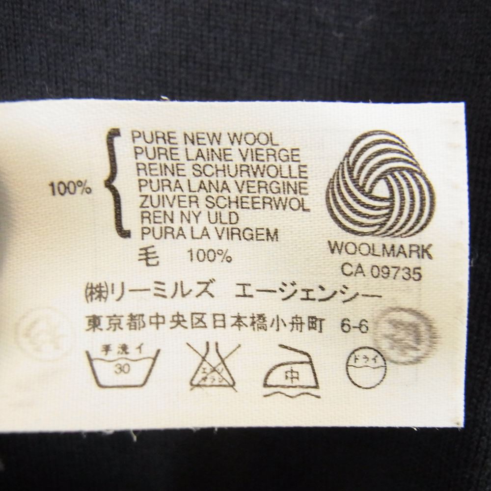 JOHN SMEDLEY ジョンスメドレー スタンドカラー ニット ポロ ネイビー系 M【中古】