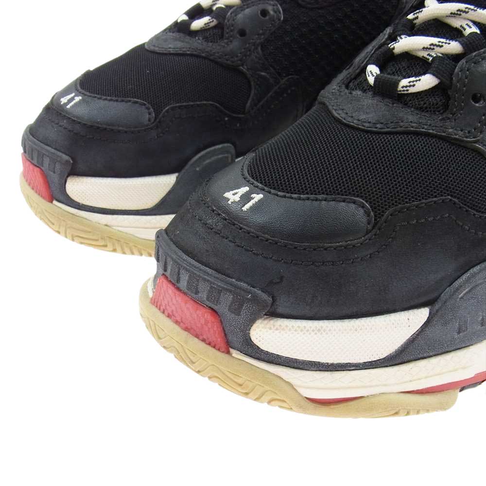 BALENCIAGA バレンシアガ 512175 TRIPLE S TRAINERS トリプルS トリプルソール レースアップ ローカット スニーカー ブラック系 27.0cm【中古】