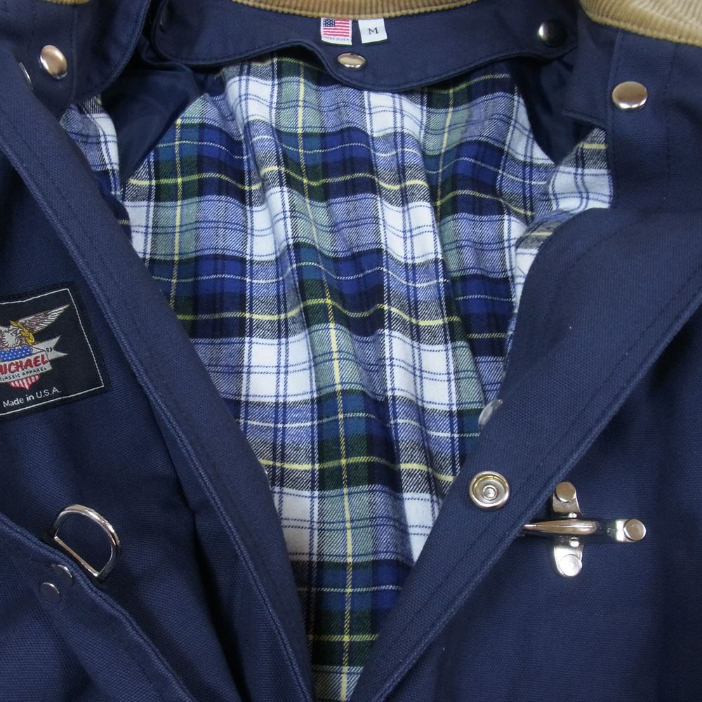 マイケル クラシック アパレル ライナー付き FIREMAN COAT ファイヤーマン コート ネイビー系 M【中古】