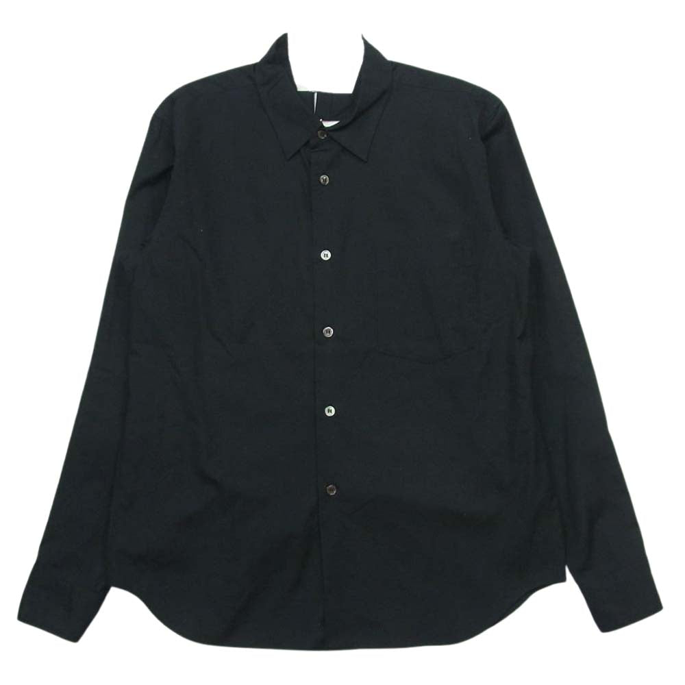 COMME des GARCONS HOMME PLUS コムデギャルソンオムプリュス AD2016 PT-B015 背中開き ベルト デザイン カットアウト 長袖 シャツ ブラック系 XS【中古】