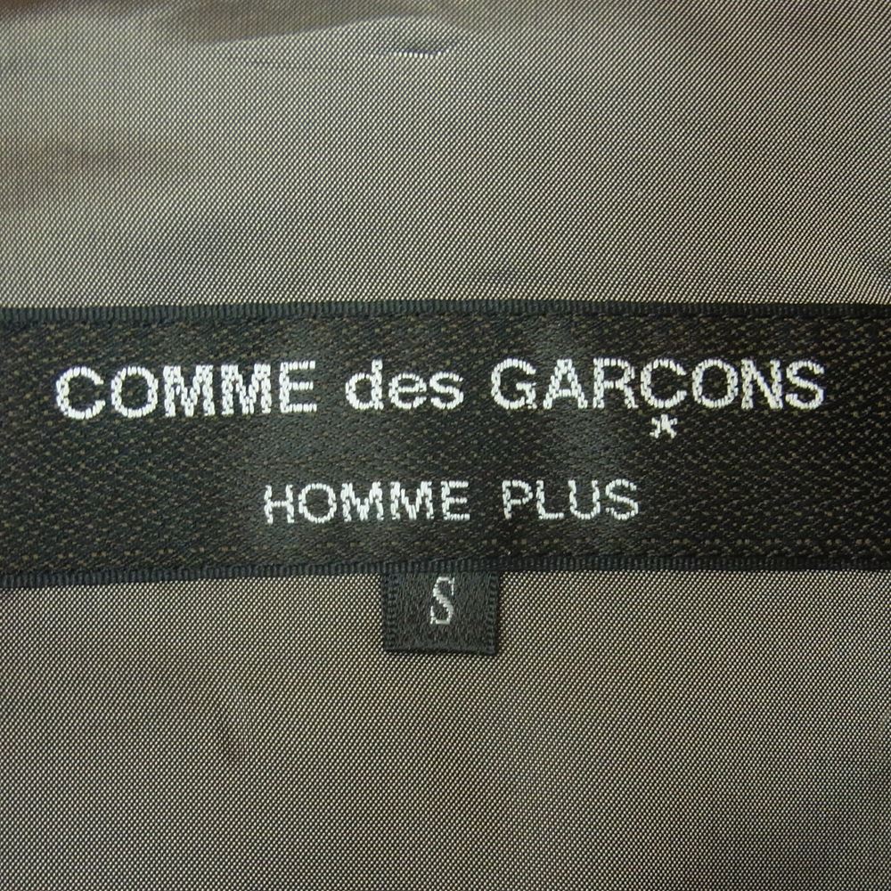COMME des GARCONS HOMME PLUS コムデギャルソンオムプリュス AD2013 PL-J092 the Tree of Youth期 キャメル ウール チェック コート ブラウン系 S【中古】