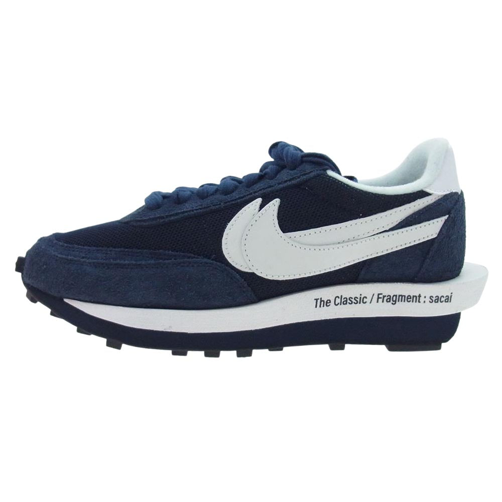 NIKE ナイキ DH2684-400 Sacai FRAGMENT サカイ フラグメント LDワッフル スニーカー ネイビー系 26.5cm【新古品】【未使用】【中古】