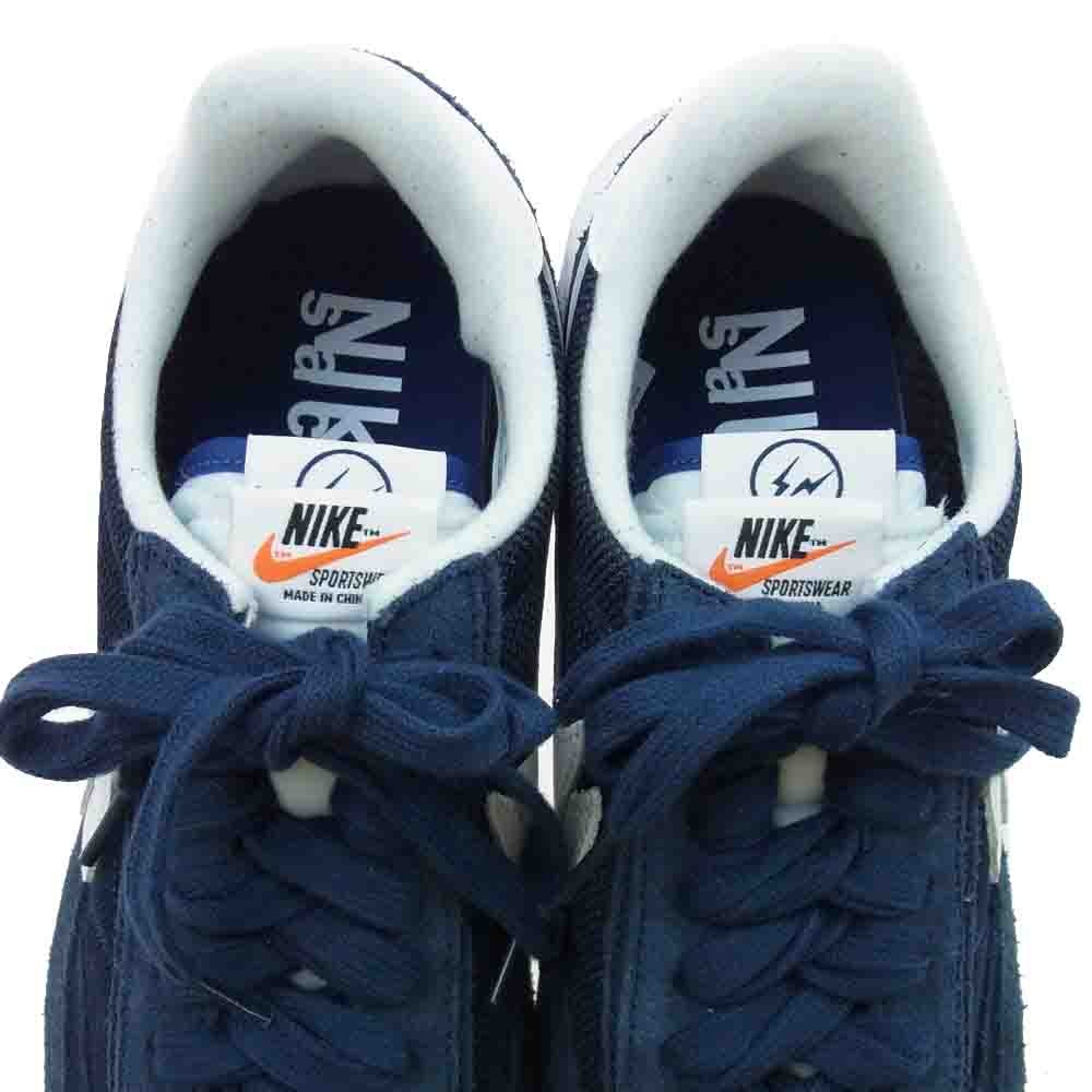 NIKE ナイキ DH2684-400 Sacai FRAGMENT サカイ フラグメント LDワッフル スニーカー ネイビー系 26.5cm【新古品】【未使用】【中古】