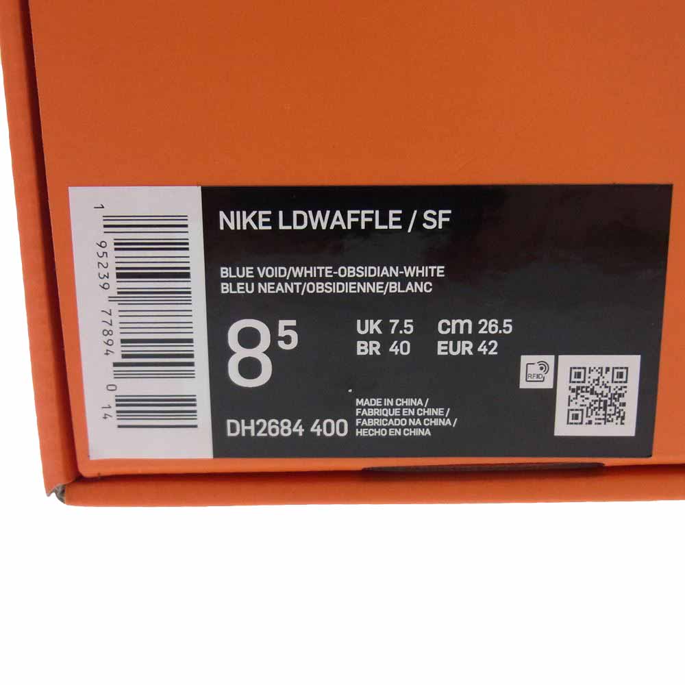 NIKE ナイキ DH2684-400 Sacai FRAGMENT サカイ フラグメント LDワッフル スニーカー ネイビー系 26.5cm【新古品】【未使用】【中古】