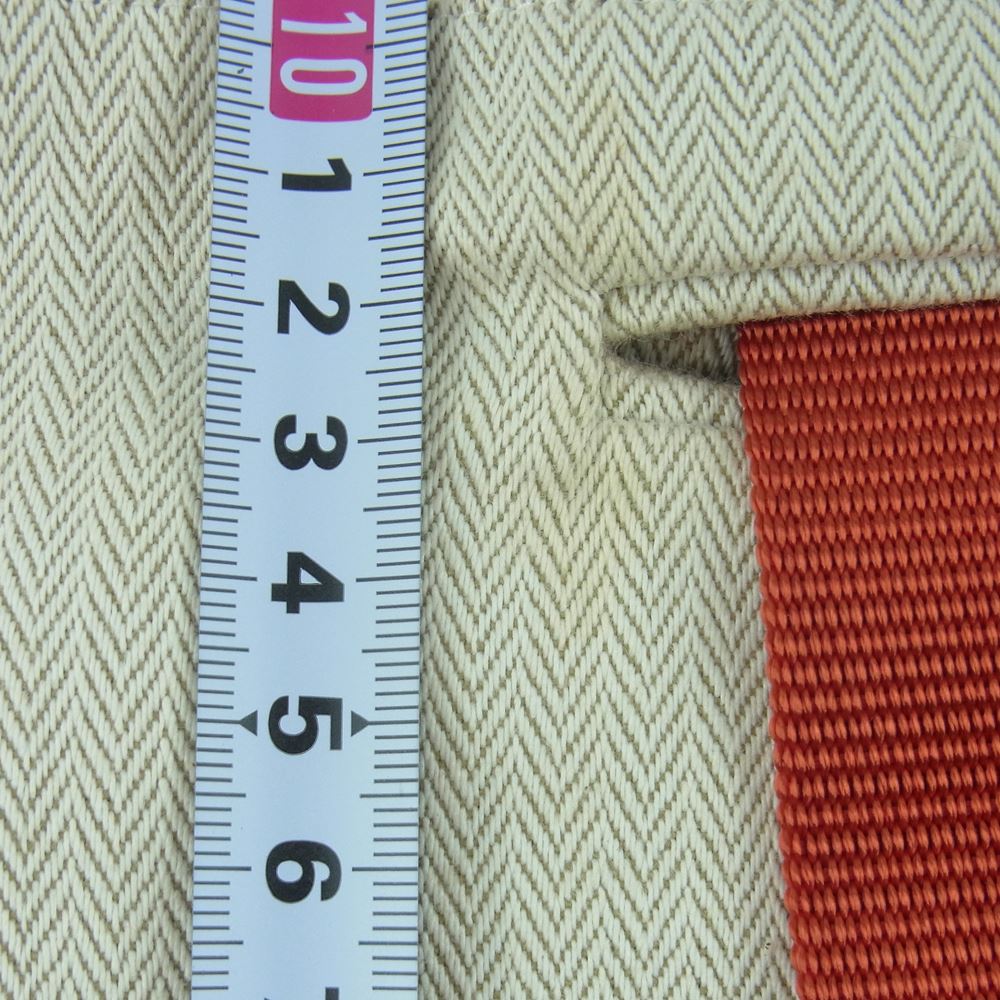 HERMES エルメス キャバリエ ショルダー バッグ コットン フランス製 ベージュ系【中古】