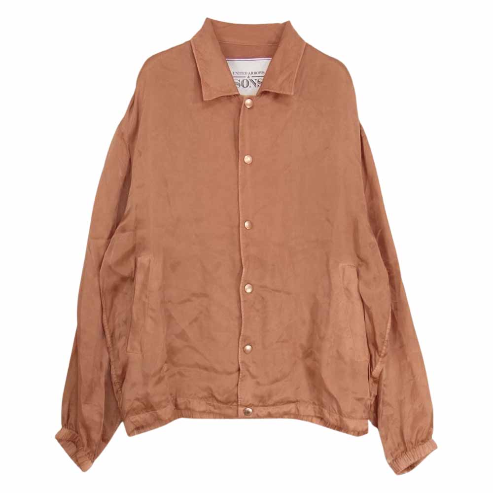 UNITED ARROWS ユナイテッドアローズ 桜染め キュプラ コーチ ブルゾン ジャケット オレンジ系 M【中古】