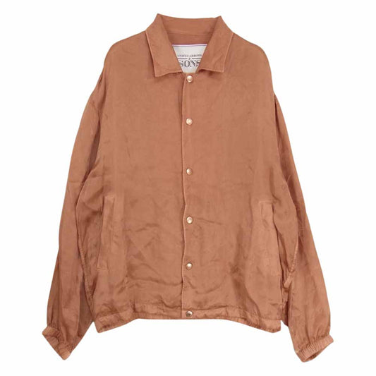 UNITED ARROWS ユナイテッドアローズ 桜染め キュプラ コーチ ブルゾン ジャケット オレンジ系 M【中古】