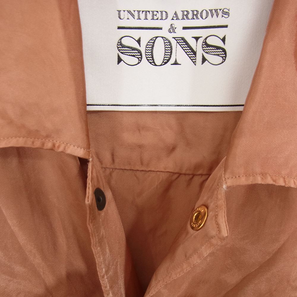 UNITED ARROWS ユナイテッドアローズ 桜染め キュプラ コーチ ブルゾン ジャケット オレンジ系 M【中古】
