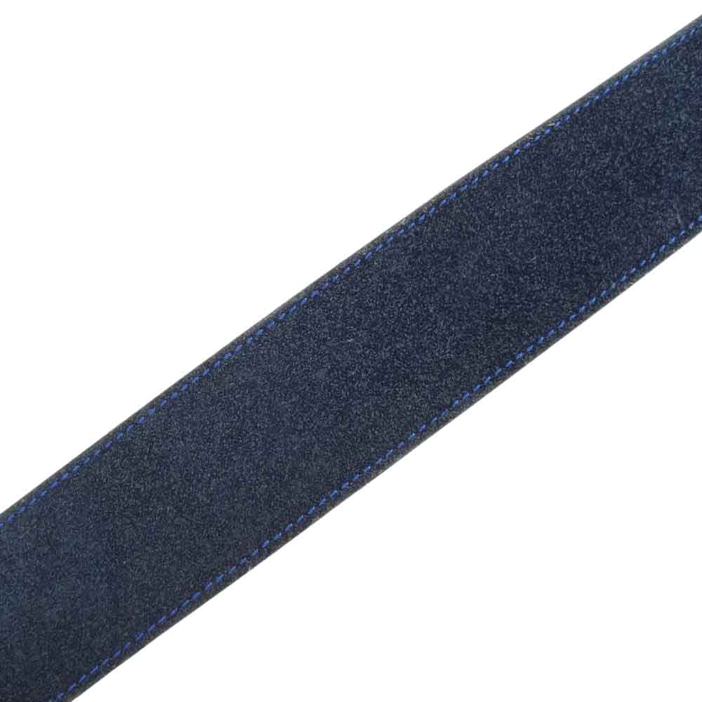 VISVIM ビズビム PLAIN BELT VEGGIE SUEDE スエード プレーン レザー ベルト ブルー系【中古】