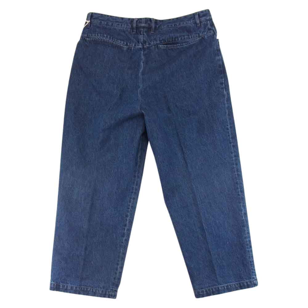 ファーラー FR0201-M4001 Two-tuck Wide Tapered Pants ツータック ワイド テーパード デニム パンツ インディゴ インディゴブルー系 32【中古】