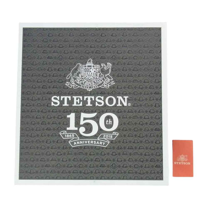 ステットソン 150th Anniversary DOWNS FELT HAT 150周年 フェルト 中折れ ハット チャコール系【美品】【中古】