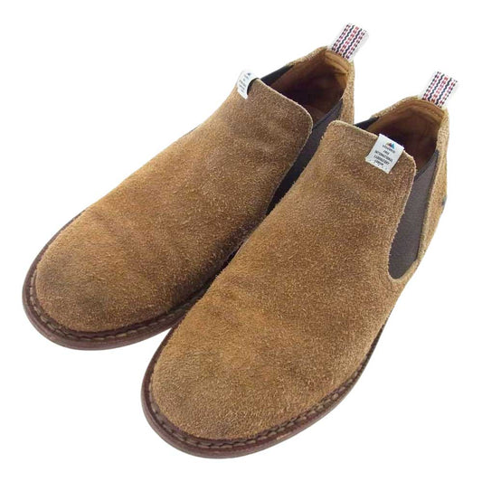VISVIM ビズビム V10007308-03 GORNERGRAT FOLK フォーク スエード サイドゴア ロー ブーツ ブラウン系 US 9【中古】