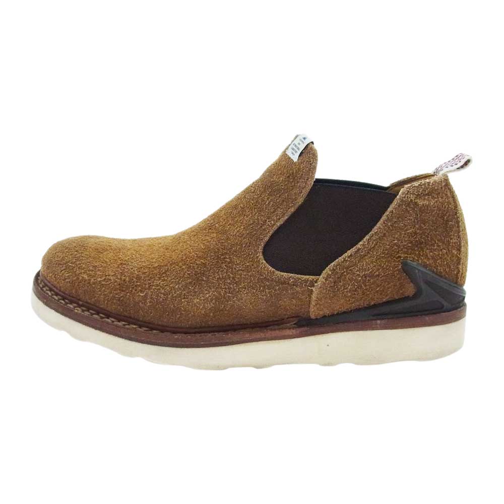 VISVIM ビズビム V10007308-03 GORNERGRAT FOLK フォーク スエード サイドゴア ロー ブーツ ブラウン系 US 9【中古】