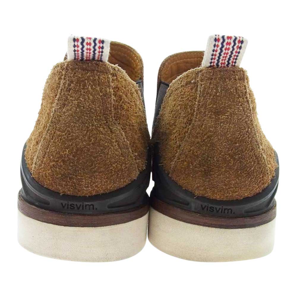VISVIM ビズビム V10007308-03 GORNERGRAT FOLK フォーク スエード サイドゴア ロー ブーツ ブラウン系 US 9【中古】