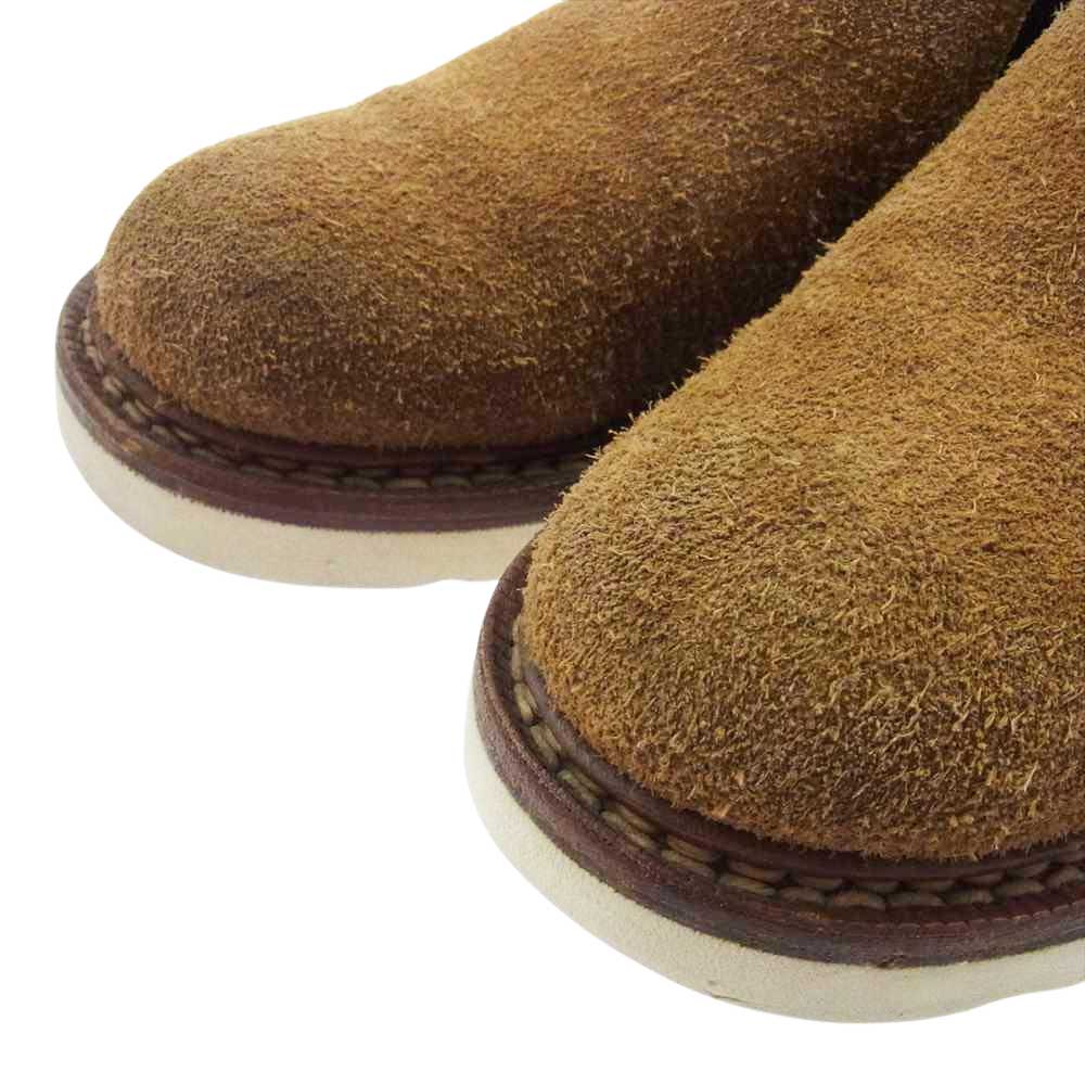 VISVIM ビズビム V10007308-03 GORNERGRAT FOLK フォーク スエード サイドゴア ロー ブーツ ブラウン系 US 9【中古】