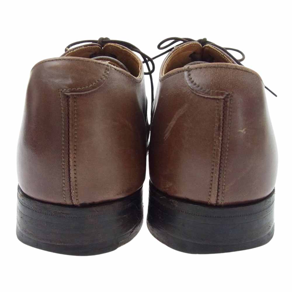 クリススペンサー 英国製 キャップトゥ レザー ビジネス シューズ ブラウン系【中古】
