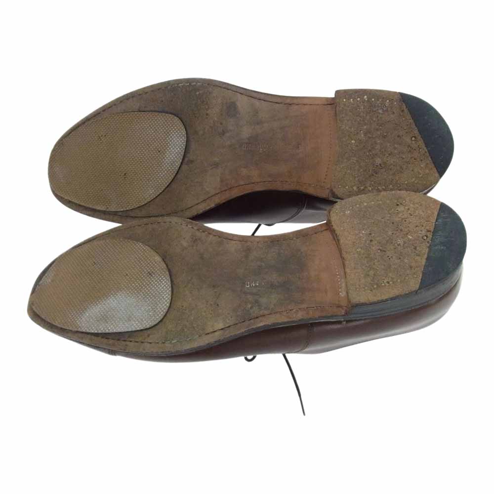 クリススペンサー 英国製 キャップトゥ レザー ビジネス シューズ ブラウン系【中古】