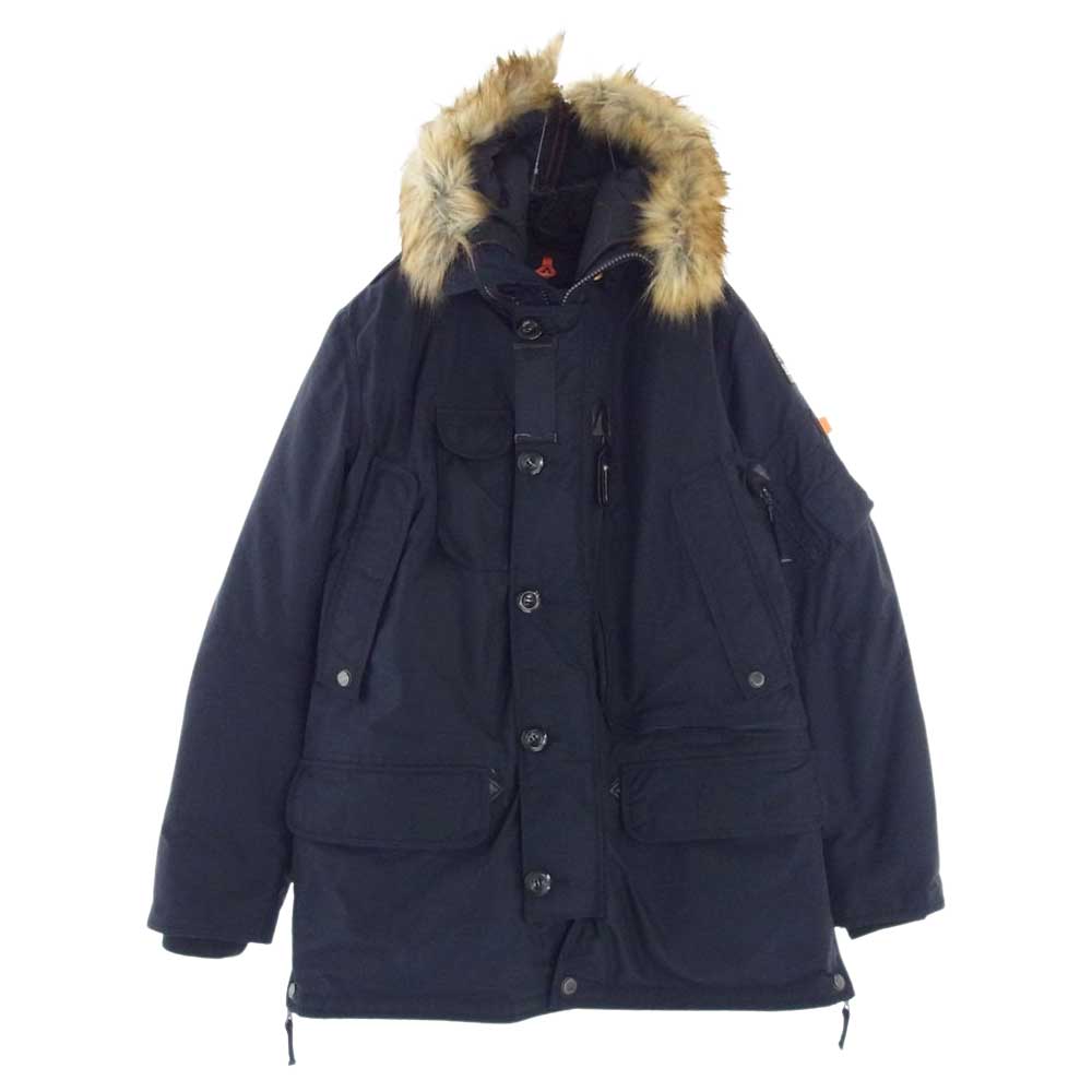パラジャンパーズ KODIAK ファー ジャケット ネイビー系 L【中古】