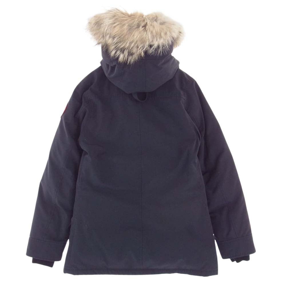 CANADA GOOSE カナダグース 2300JL 国内正規品 グリフィン Charlotte Parka シャーロット パーカー ファー ダウン ジャケット ネイビー系 S【中古】