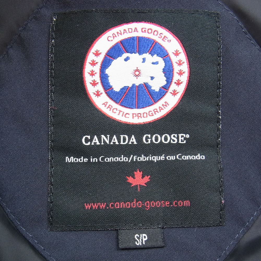 CANADA GOOSE カナダグース 2300JL 国内正規品 グリフィン Charlotte Parka シャーロット パーカー ファー ダウン ジャケット ネイビー系 S【中古】