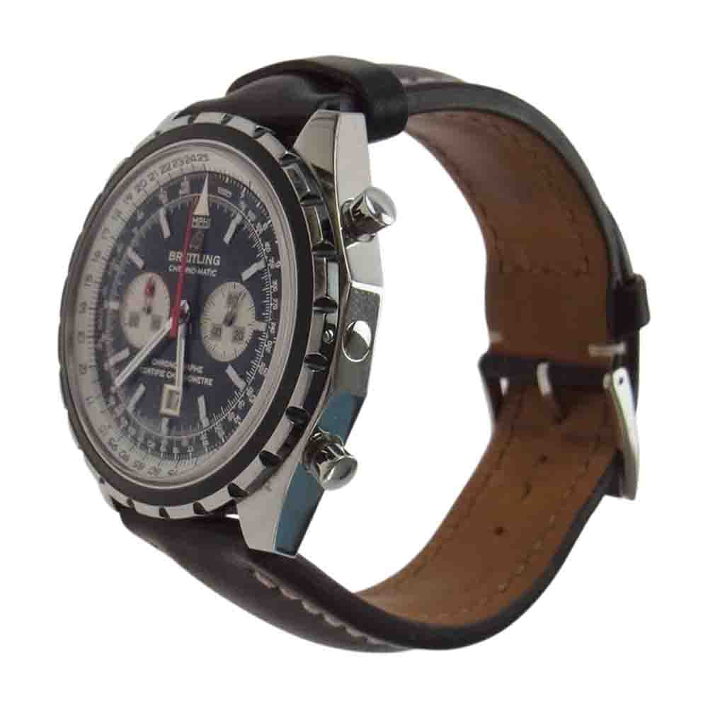 BREITLING ブライトリング A41360 ナビタイマー クロノマティック クロノグラフ 自動巻 オートマチック 時計 ウォッチ シルバー系【中古】