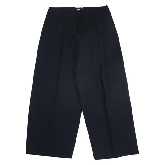 ブラームス BHS22F010B WOOL RAMIE SUPER WIDE SLACKS ウール ラミー スーパー ワイド スラックス パンツ ネイビー系 4【中古】
