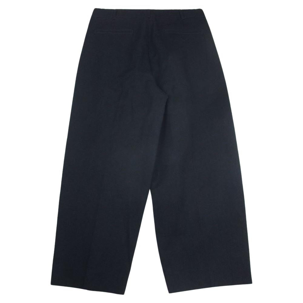 ブラームス BHS22F010B WOOL RAMIE SUPER WIDE SLACKS ウール ラミー スーパー ワイド スラックス パンツ ネイビー系 4【中古】