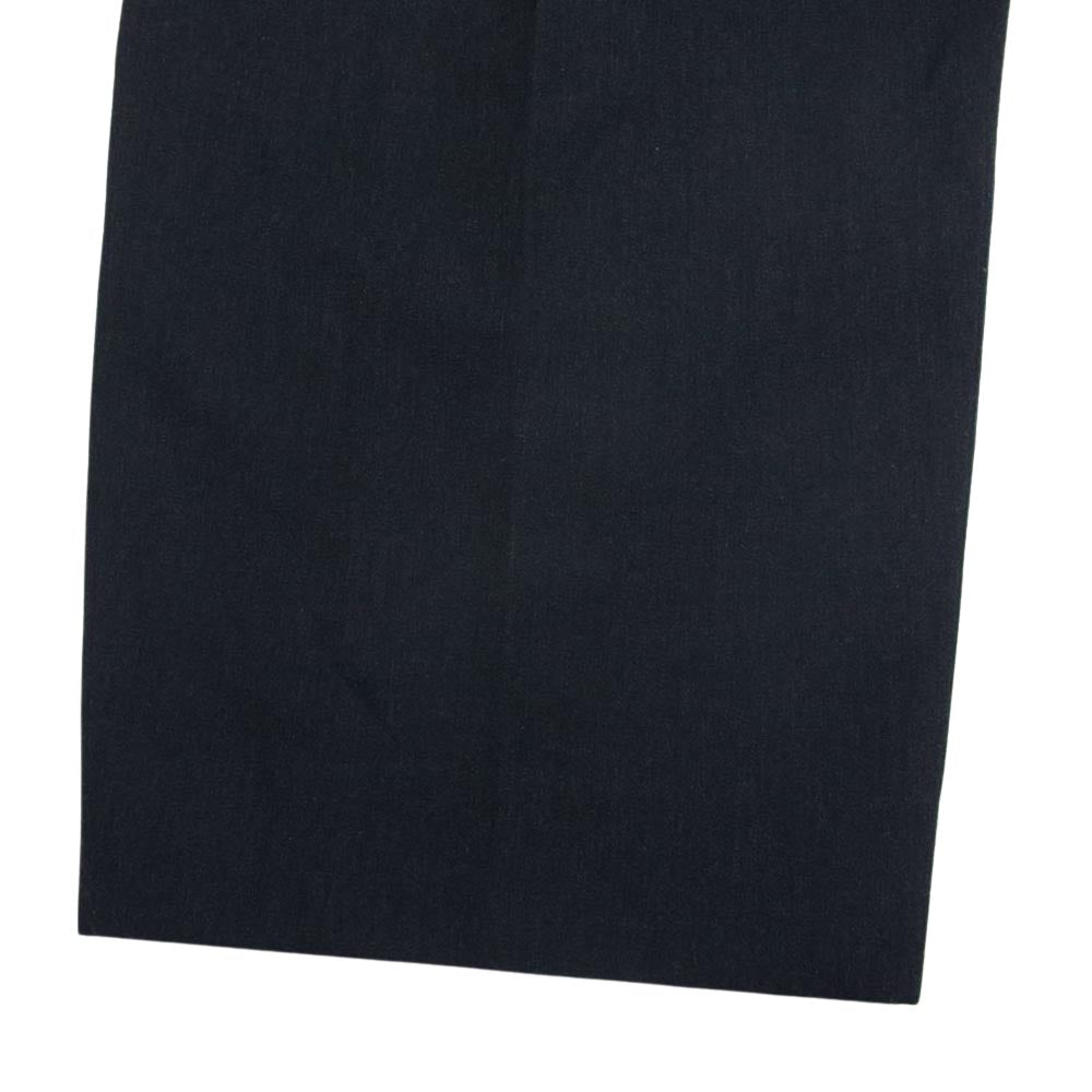 ブラームス BHS22F010B WOOL RAMIE SUPER WIDE SLACKS ウール ラミー スーパー ワイド スラックス パンツ ネイビー系 4【中古】