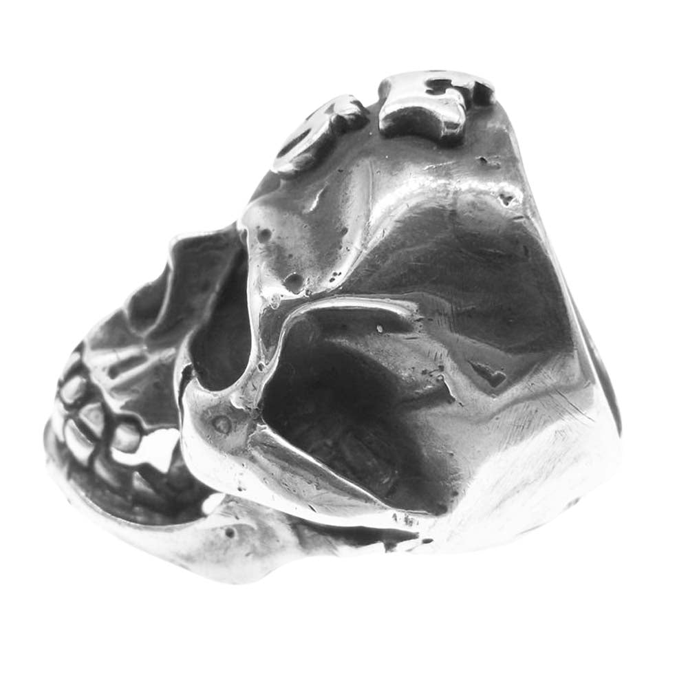 GABOR ガボール 購入時ギャランティ付属 ガボラトリー Large Skull Ring with Jaw Gクラウン フルヘッド スカル リング シルバー系 17.5号程度【中古】