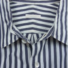 COMOLI コモリ 15AW 15F-02001 ロンドンストライプ 長袖 コモリシャツ レギュラーカラー シャツ ホワイト系 ネイビー系 3【中古】