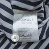 COMOLI コモリ 15AW 15F-02001 ロンドンストライプ 長袖 コモリシャツ レギュラーカラー シャツ ホワイト系 ネイビー系 3【中古】