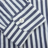 COMOLI コモリ 15AW 15F-02001 ロンドンストライプ 長袖 コモリシャツ レギュラーカラー シャツ ホワイト系 ネイビー系 3【中古】