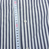 COMOLI コモリ 15AW 15F-02001 ロンドンストライプ 長袖 コモリシャツ レギュラーカラー シャツ ホワイト系 ネイビー系 3【中古】