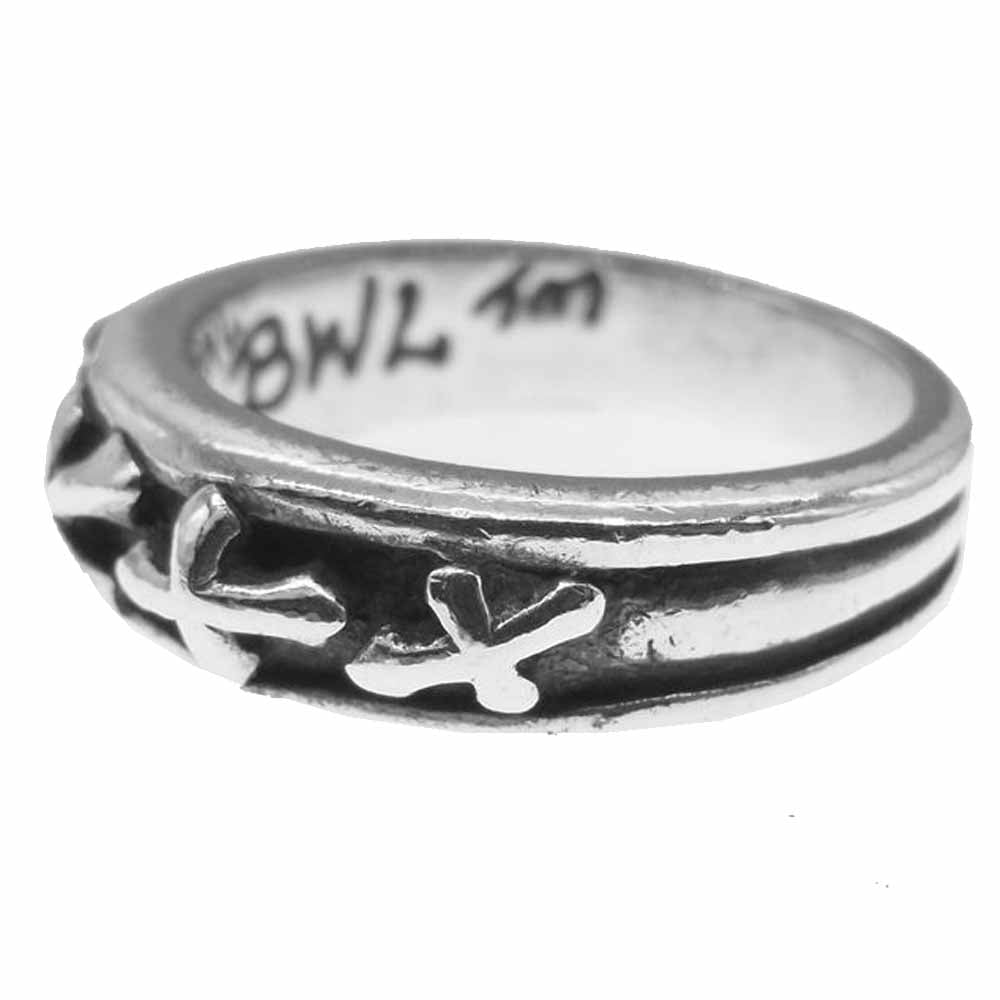 BILL WALL LEATHER ビルウォールレザー LUCKY CROSS RING ラッキー クロス リング シルバー系 19号【中古】