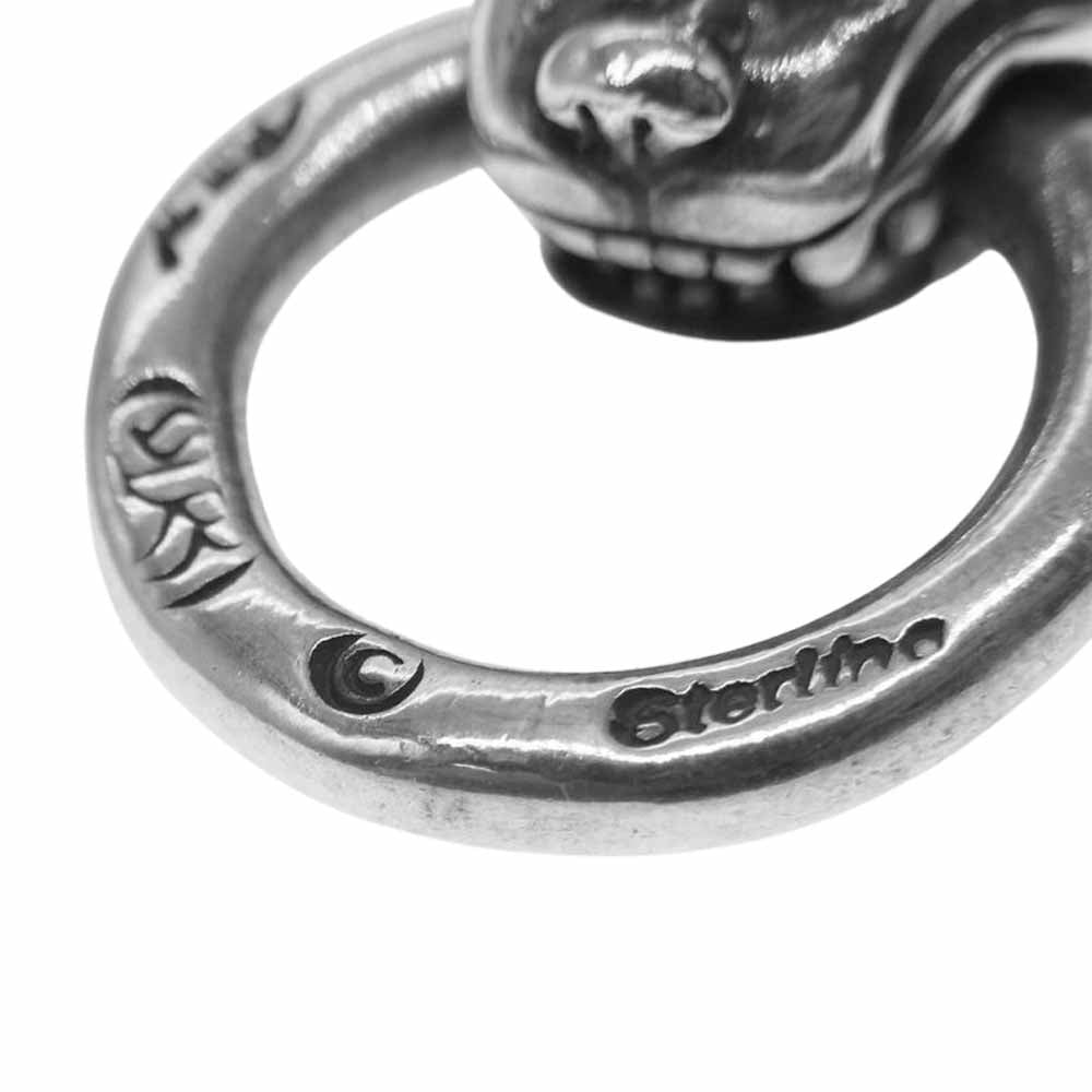 BILL WALL LEATHER ビルウォールレザー SMALL DOG HEAD PENDANT W/RING スモール ドッグ ヘッド w/ リング ペンダントトップ シルバー系【中古】