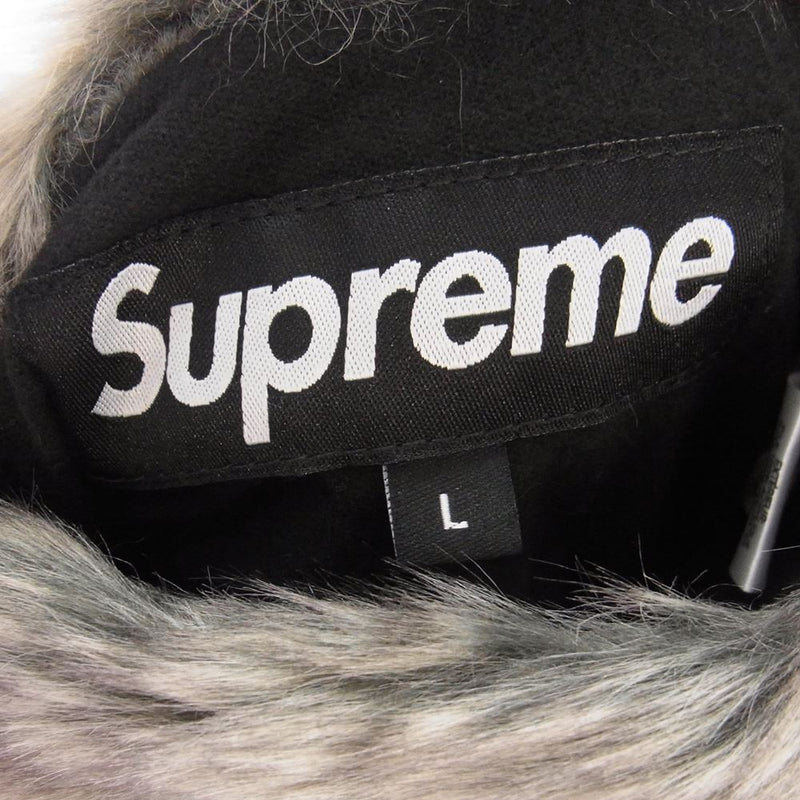 Supreme シュプリーム 20AW Faux Fur Reversible Hooded Jacket フェイクファー リバーシブル フーデッド  ジャケット マルチカラー系 L【美品】【中古】