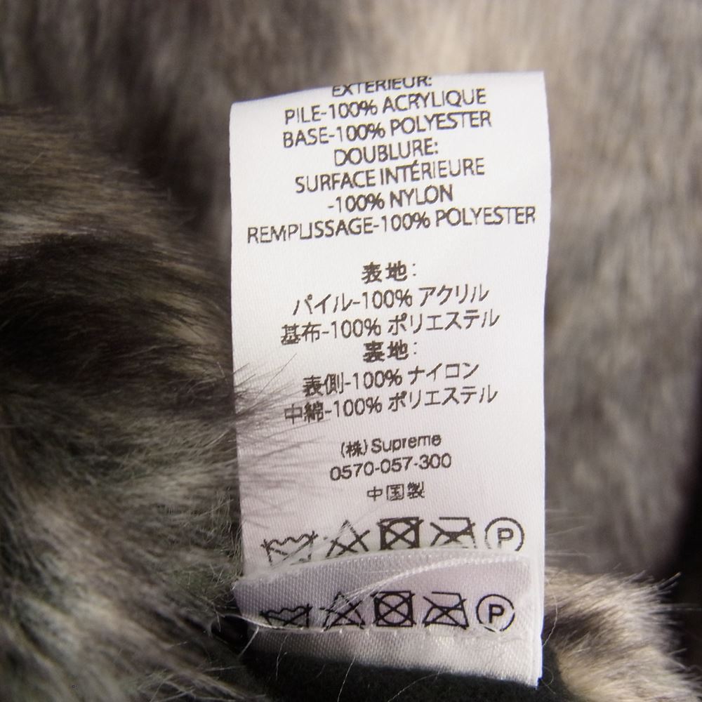 Supreme シュプリーム 20AW Faux Fur Reversible Hooded Jacket フェイクファー リバーシブル フーデッド ジャケット マルチカラー系 L【美品】【中古】