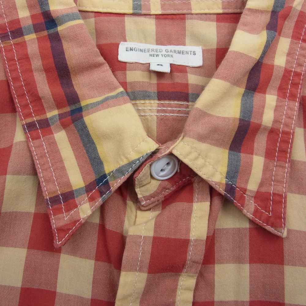 Engineered Garments エンジニアードガーメンツ チェック シャツ レッド系 S【中古】