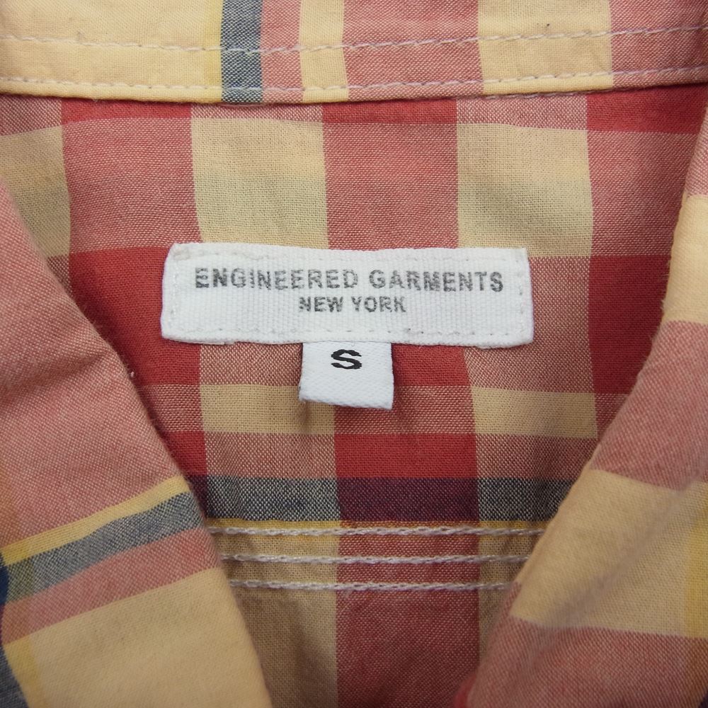 Engineered Garments エンジニアードガーメンツ チェック シャツ レッド系 S【中古】
