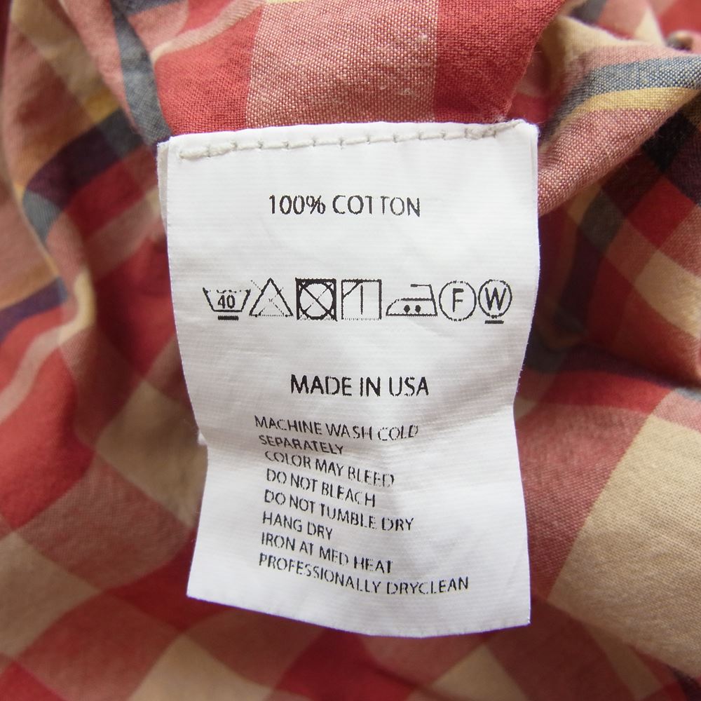 Engineered Garments エンジニアードガーメンツ チェック シャツ レッド系 S【中古】